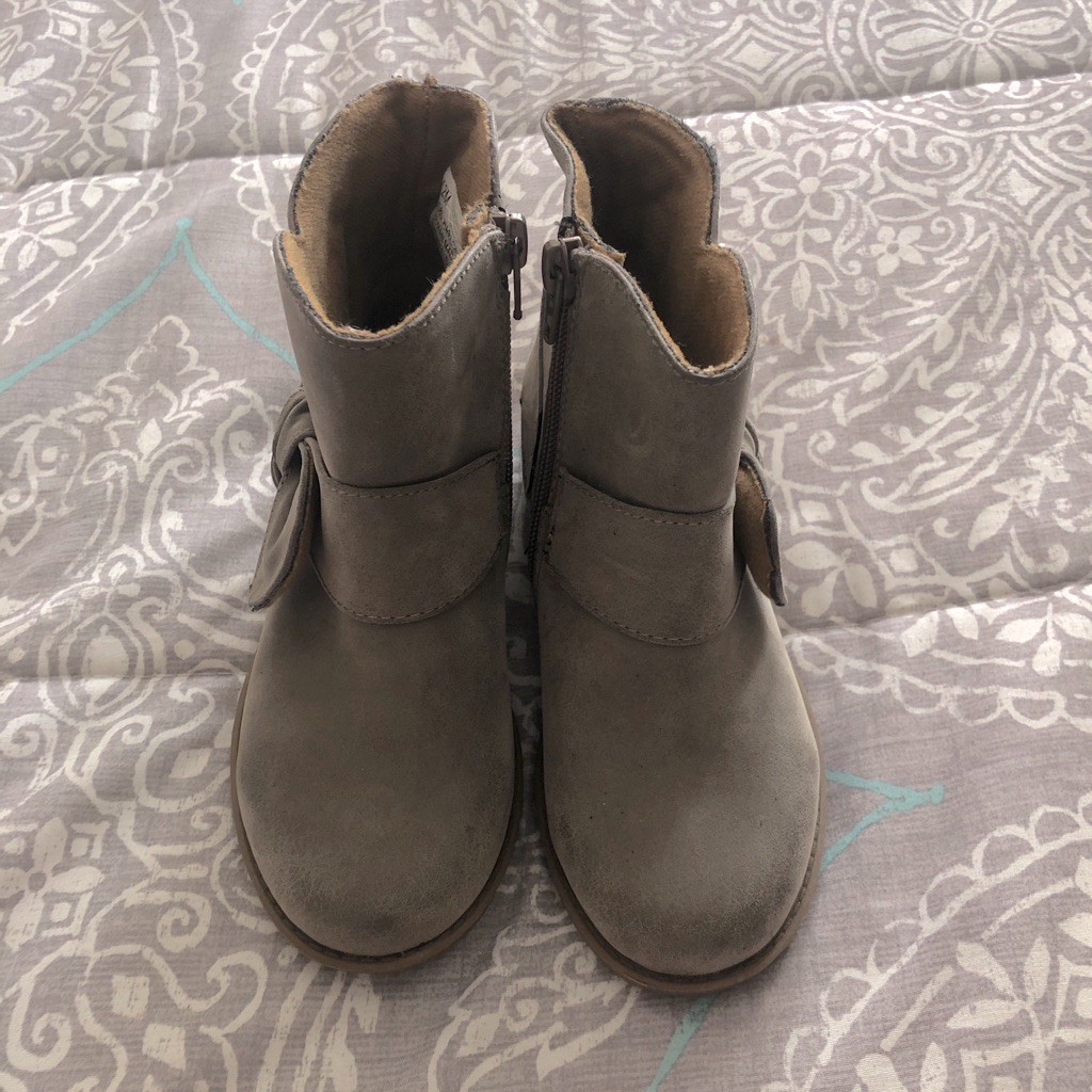 Gray Booties Never Worn.